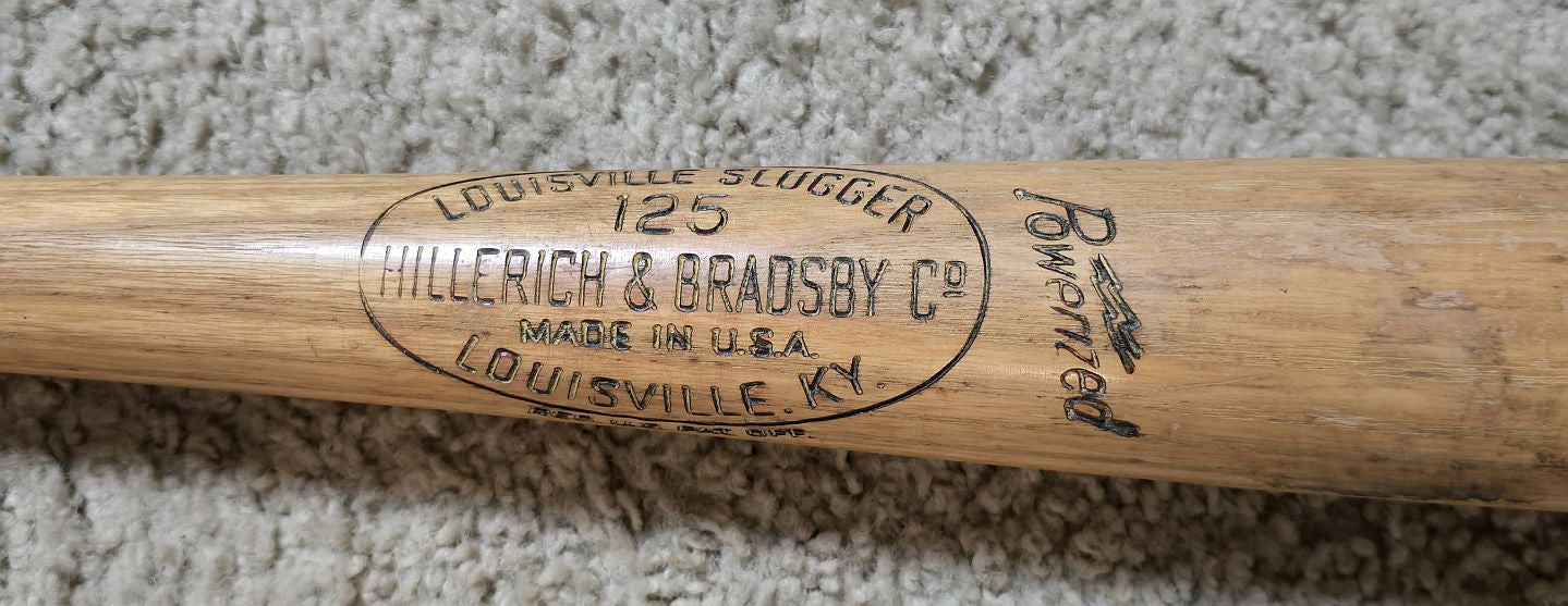Circa 1970-72 Bobby Wine Batting Practice Used Louisville Slugger Bat #2