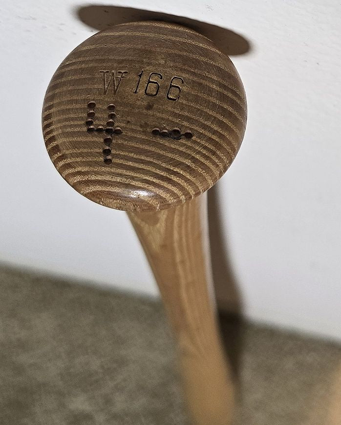 Circa 1964-72 Wes Covington Batting Practiced Used Professional Model Louisville Slugger Professional Model Bat #1 Braves Dodgers