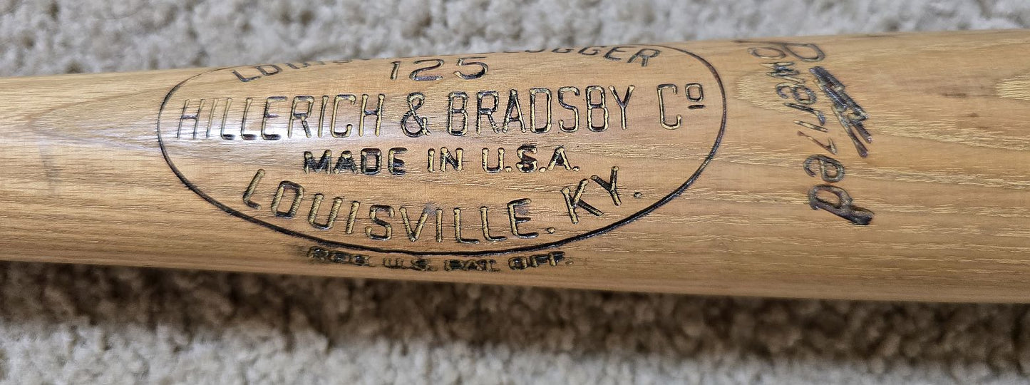 Circa 1970-72 Bobby Wine Batting Practice Used Louisville Slugger Bat #3