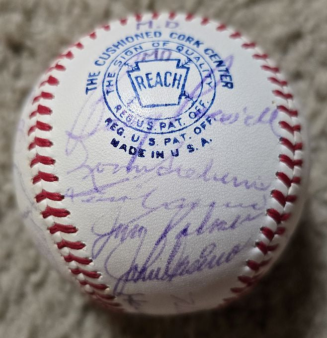 1965 Baltimore Orioles Team Signed AUTO (OAL – Cronin) Baseball by 29