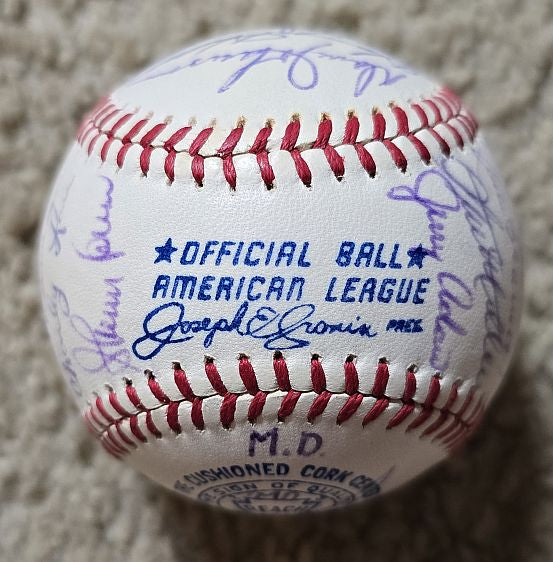 1965 Baltimore Orioles Team Signed AUTO (OAL – Cronin) Baseball by 29