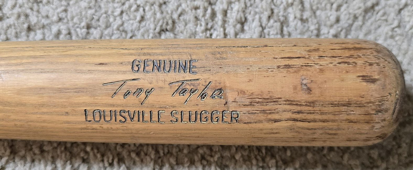 Circa 1964-72 Tony Taylor Batting Practiced Used Louisville Slugger Professional Model Bat Cuban 2 X All-Star - Phillies HOF #2