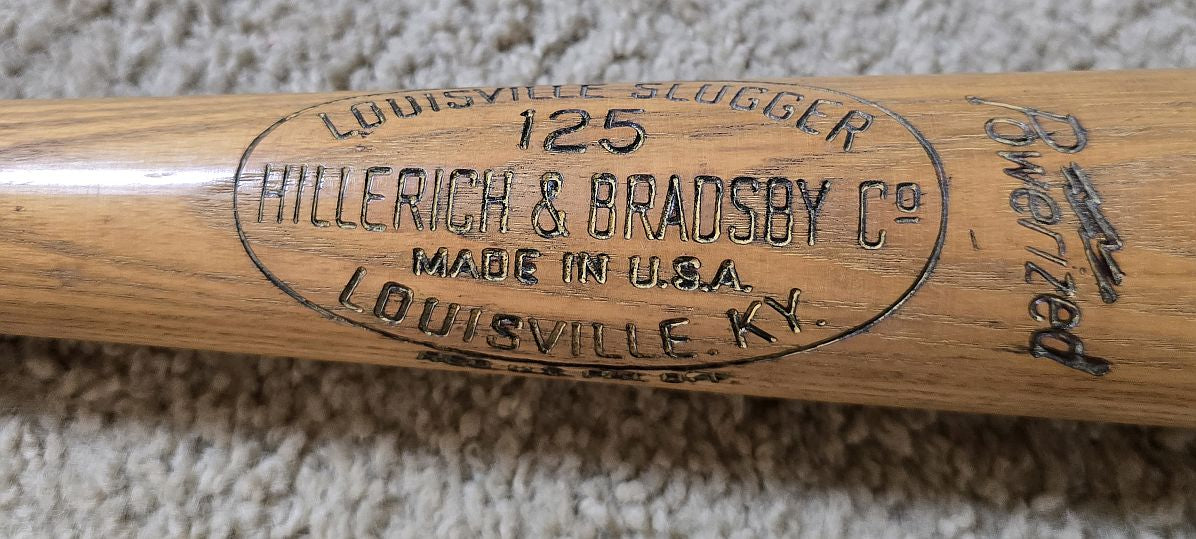 Circa 1964-72 Tony Taylor Batting Practiced Used Louisville Slugger Professional Model Bat Cuban 2 X All-Star - Phillies HOF #2
