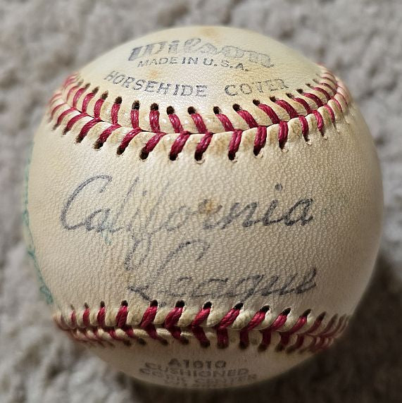 1957 Hollywood Stars Team Signed AUTO Baseball PCL Pitts Pirates /w 16 Sigs