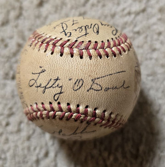 1948 San Francisco Seals Team Signed AUTO Baseball by 26 PCL Lefty O'Doul