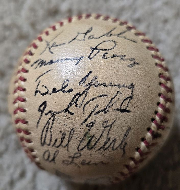 1948 San Francisco Seals Team Signed AUTO Baseball by 26 PCL Lefty O'Doul