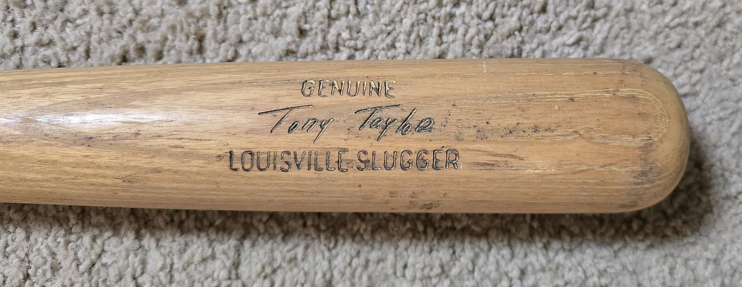 Circa 1964-72 Tony Taylor Batting Practiced Used Louisville Slugger Professional Model Bat Cuban 2 X All-Star - Phillies HOF #3
