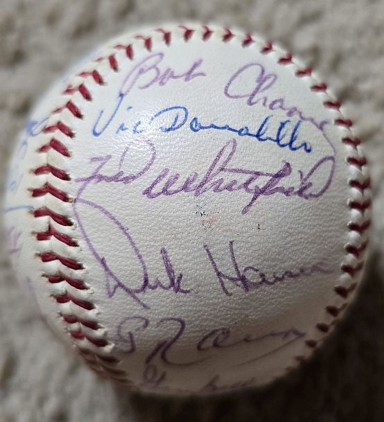 1964 Cleveland Indians Team Signed AUTO (OAL – Cronin) Baseball /w 24 Sigs