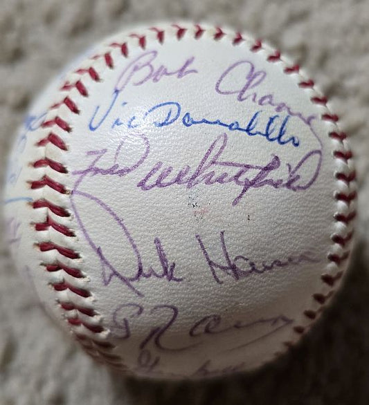 1964 Cleveland Indians Team Signed AUTO (OAL – Cronin) Baseball /w 24 Sigs