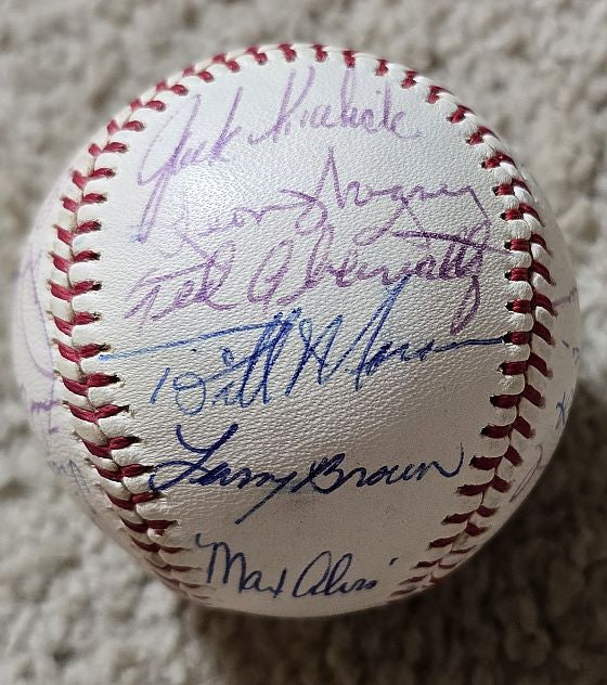 1964 Cleveland Indians Team Signed AUTO (OAL – Cronin) Baseball /w 24 Sigs