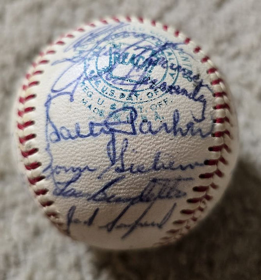 1966 California Angels Team Signed AUTO (OAL – Cronin) Baseball /w 26 sigs