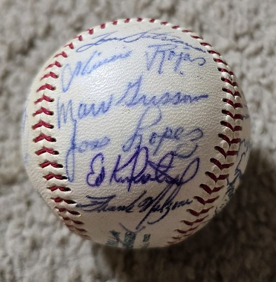 1966 California Angels Team Signed AUTO (OAL – Cronin) Baseball /w 26 sigs