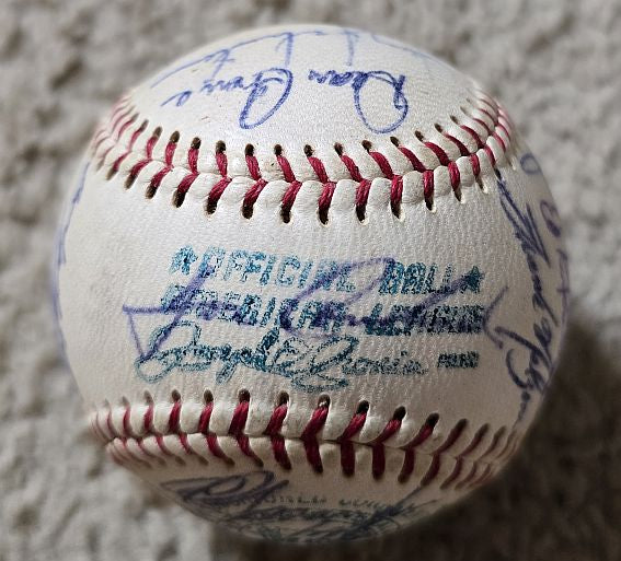 1966 California Angels Team Signed AUTO (OAL – Cronin) Baseball /w 26 sigs