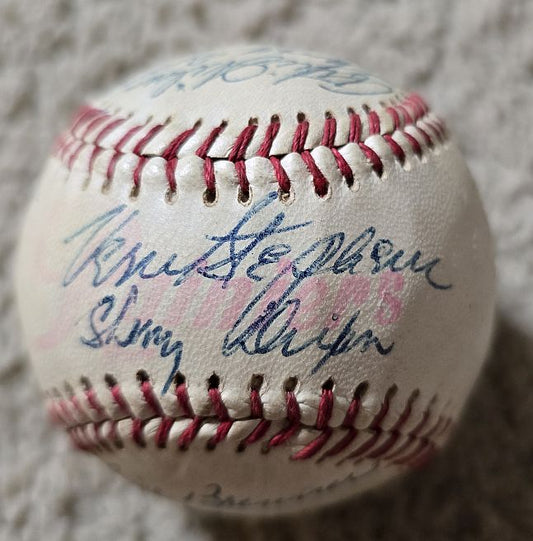 1956 Seattle Rainiers Teamed Signed AUTO Baseball PCL Cincinnati Reds /w 20 sigs