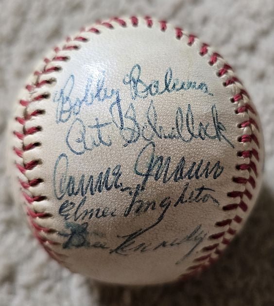 1956 Seattle Rainiers Teamed Signed AUTO Baseball PCL Cincinnati Reds /w 20 sigs