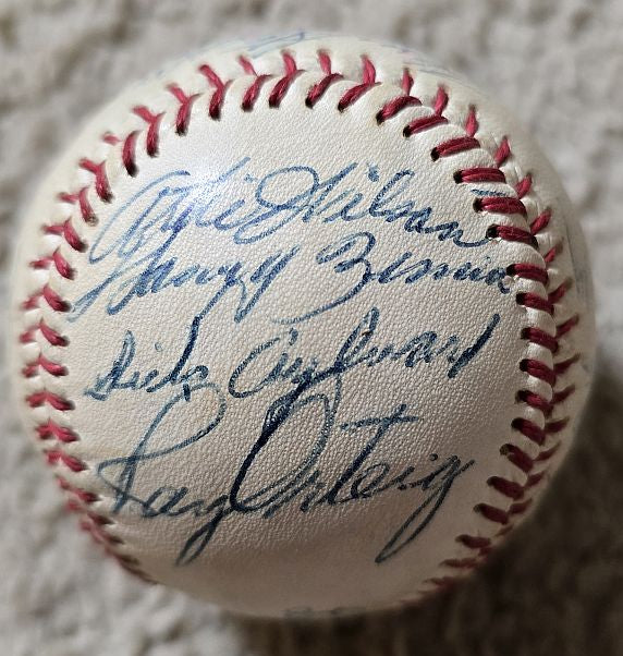 1956 Seattle Rainiers Teamed Signed AUTO Baseball PCL Cincinnati Reds /w 20 sigs