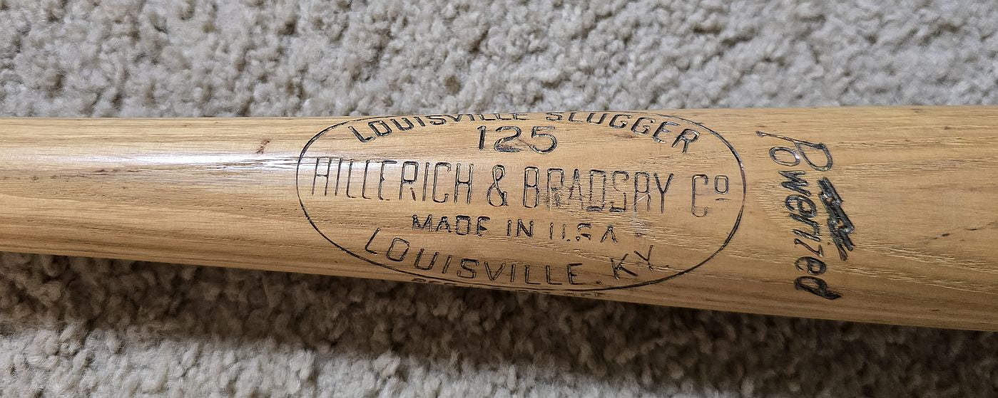 Circa 1970-72 Bobby Wine Batting Practice Used Louisville Slugger Bat #4