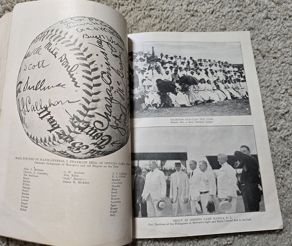 1913–14 MLB Official World Tour Book Yearbook Chicago White Sox vs New York Giants