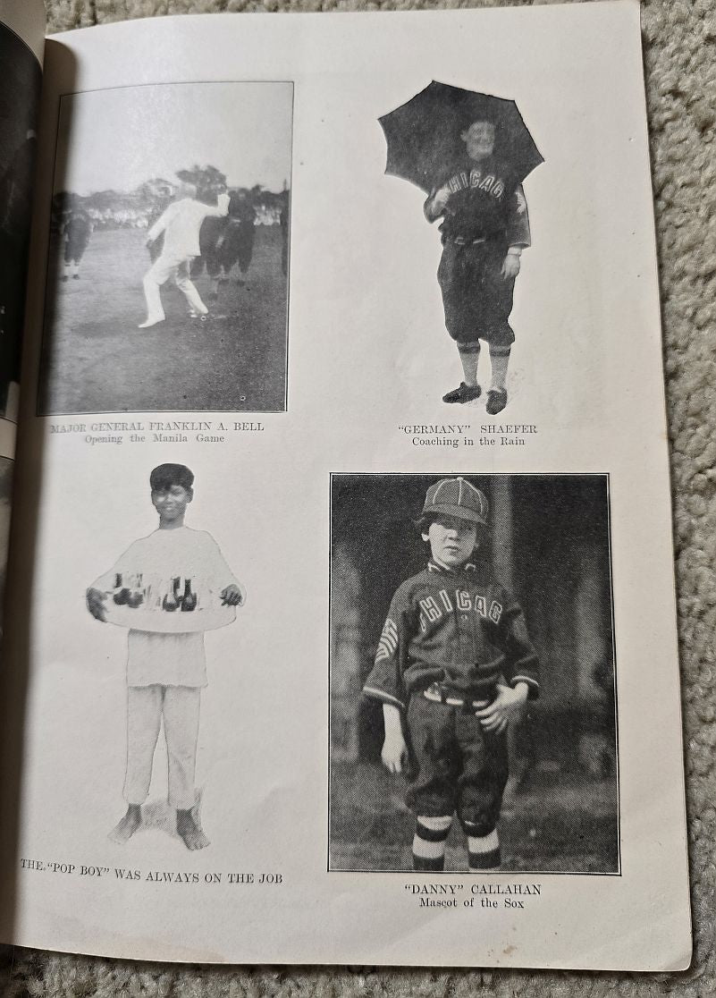 1913–14 MLB Official World Tour Book Yearbook Chicago White Sox vs New York Giants