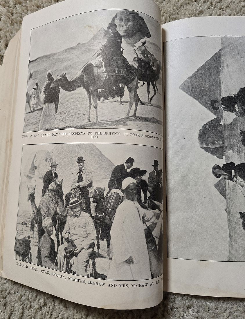 1913–14 MLB Official World Tour Book Yearbook Chicago White Sox vs New York Giants