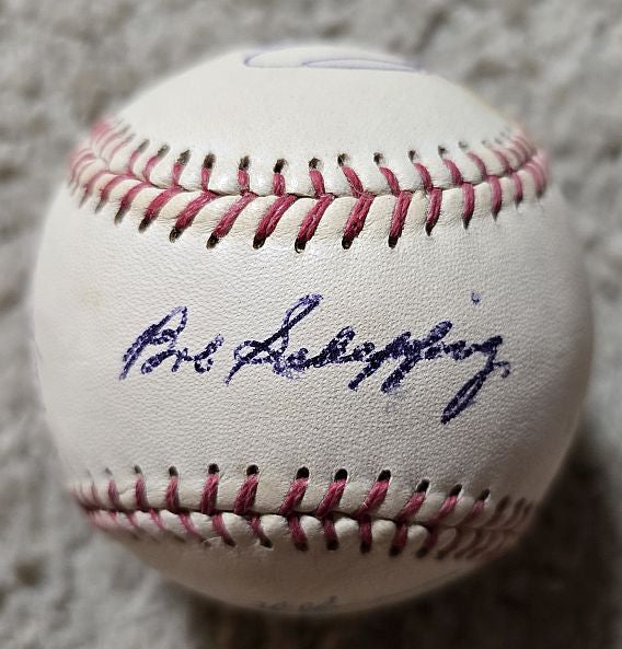1956 Los Angeles Angels L.A. Team Signed AUTO Baseball PCL Chicago Cubs /w Bob Thorpe D. 1960 Piper Davis