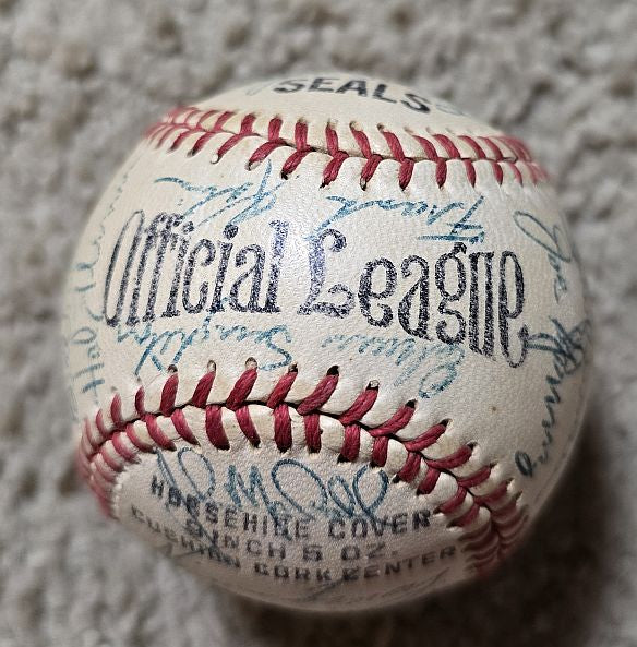 1953 San Francisco Seals Team Signed AUTO Baseball PCL Loaded with 29 Sigs