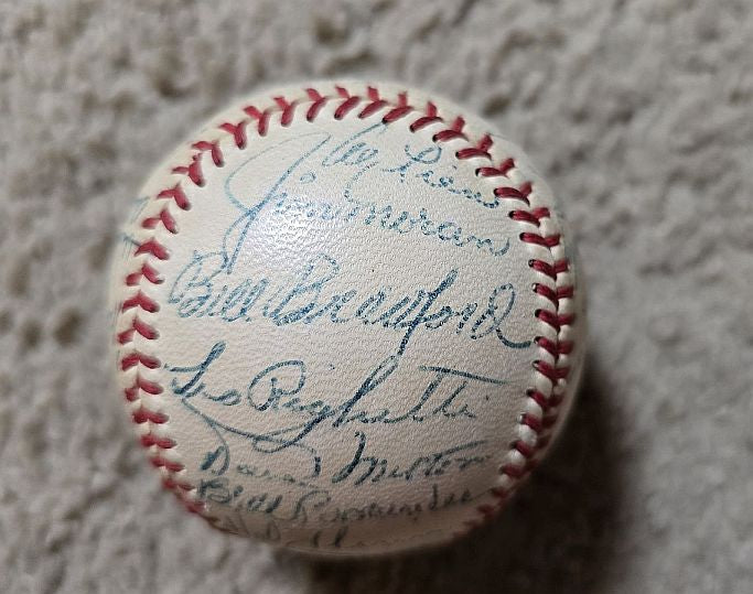 1953 San Francisco Seals Team Signed AUTO Baseball PCL Loaded with 29 Sigs