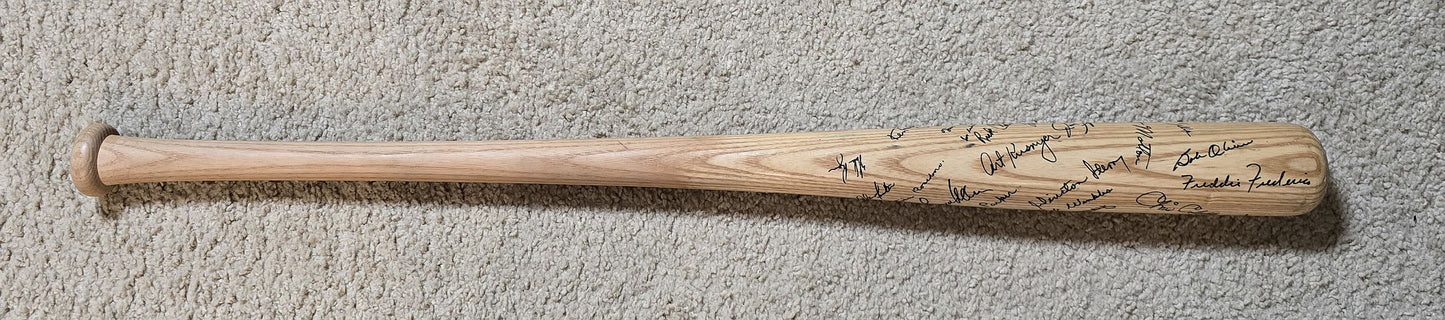 1972 California Angels Team Signed AUTO Roger Repoz Game Ready Louisville Slugger Bat