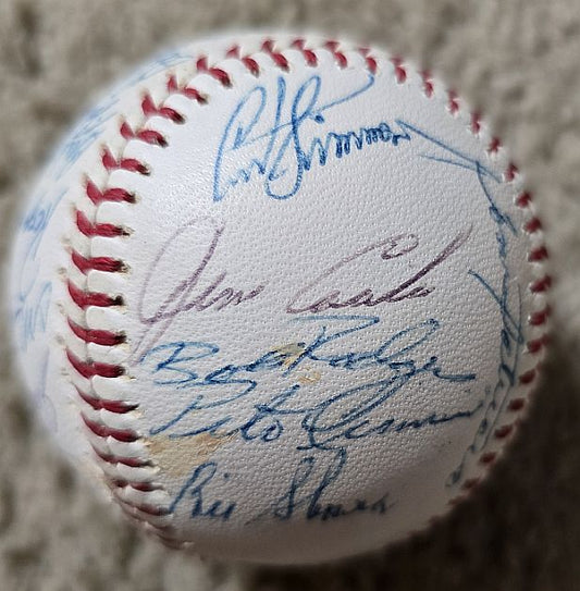 1967 California Angels Team Signed AUTO (OAL – Cronin) Baseball #2 /w 25 Sigs