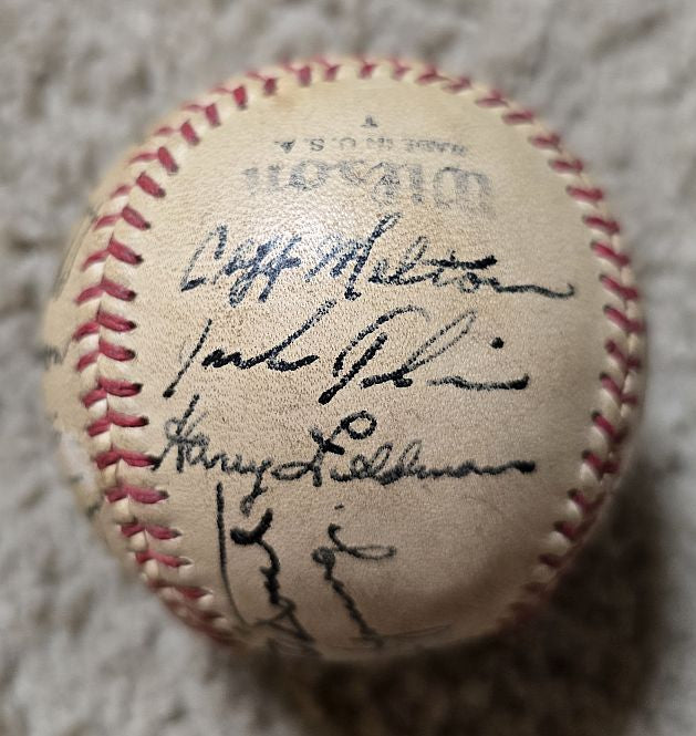 1950 San Francisco Seals Team Signed AUTO Baseball by 20 PCL Lefty O'Doul