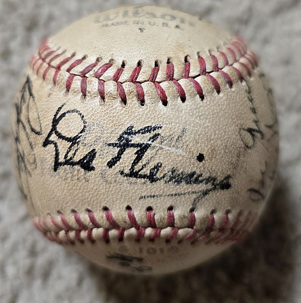 1950 San Francisco Seals Team Signed AUTO Baseball by 20 PCL Lefty O'Doul