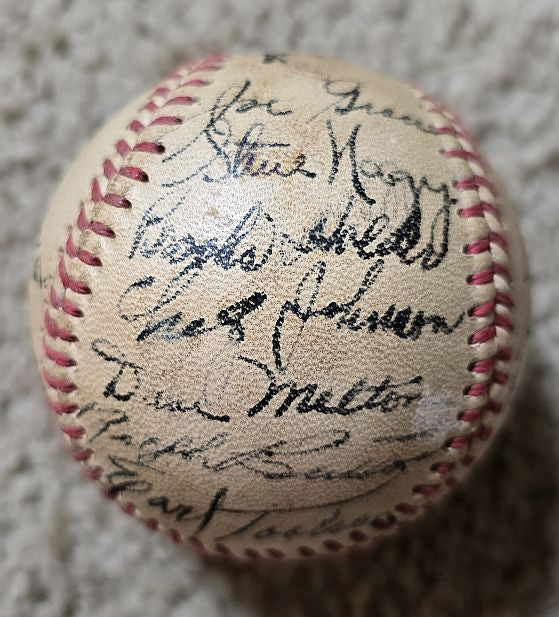 1950 San Francisco Seals Team Signed AUTO Baseball by 20 PCL Lefty O'Doul