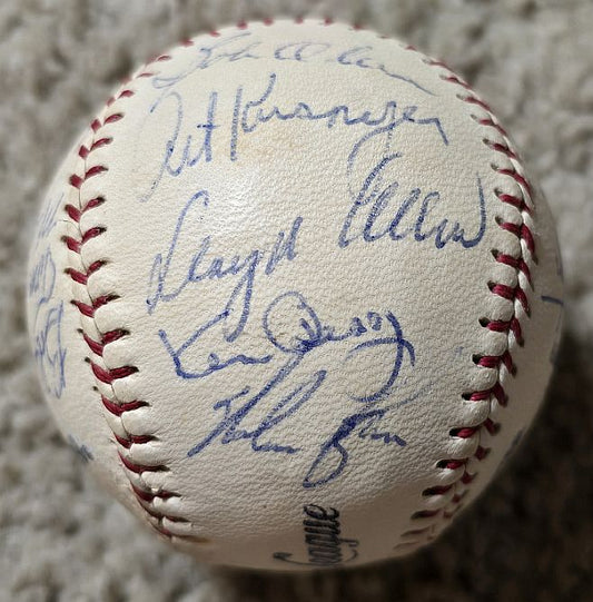 1972 California Angels Team Signed AUTO Baseball /w 21 Sigs – NOLAN RYAN 1ST YEAR