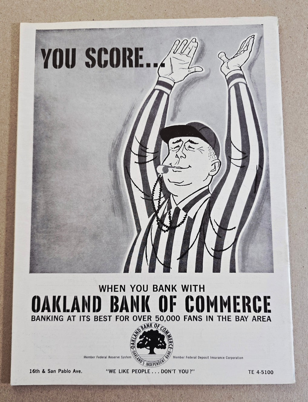September 4, 1961 Oakland Raiders vs Denver Broncos AFL Football Program 2nd Year
