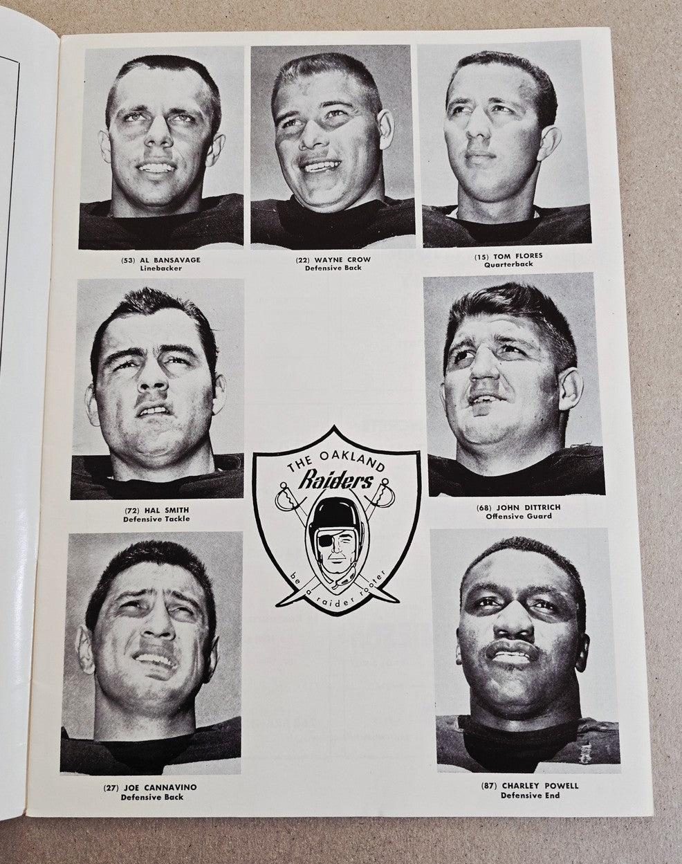 September 4, 1961 Oakland Raiders vs Denver Broncos AFL Football Program 2nd Year