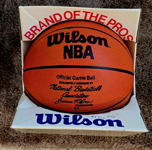 Wilson Official NBA Leather Larry Lawrence O'Brien Game Basketball - Brand New In Box