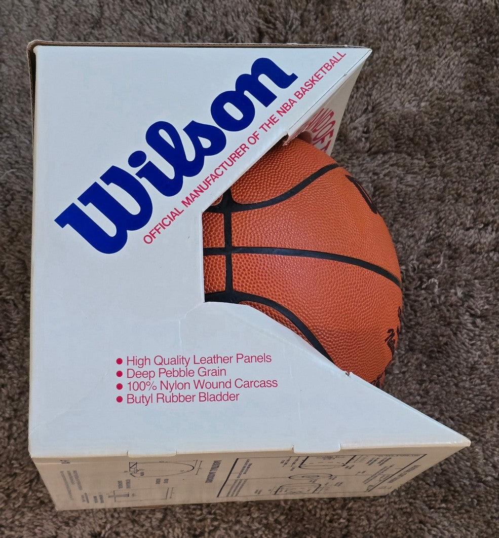 Wilson Official NBA Leather Larry Lawrence O'Brien Game Basketball - Brand New In Box