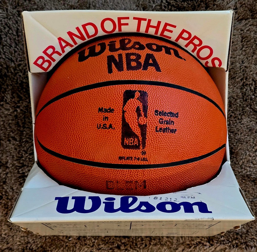 Wilson Official NBA Leather Larry Lawrence O'Brien Game Basketball - Brand New In Box