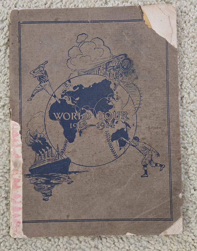 1913–14 MLB Official World Tour Book Yearbook Chicago White Sox vs New York Giants
