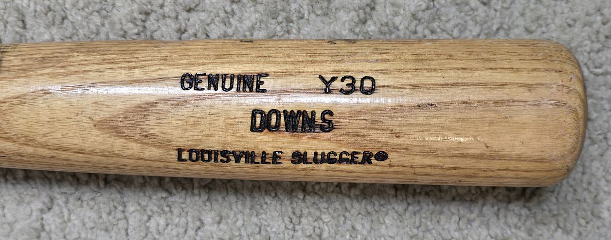 Circa 1986-92 Kelly Downs Game Used Louisville Slugger Bat San Francisco Giants