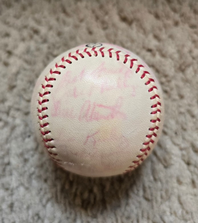 1957 San Francisco Seals Logo Baseball Team Signed AUTO Baseball PCL – Last Year In Existence