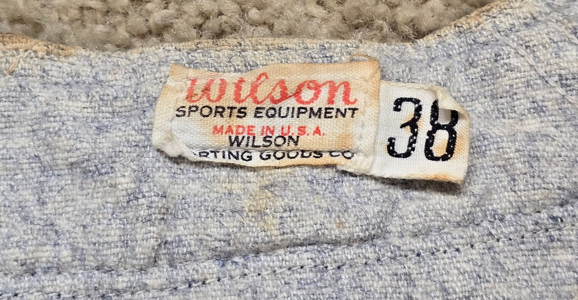 1940s Wilson Wool Flannel Baseball Jersey Semi-Pro College High School