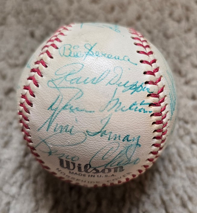 1955 San Francisco Seals Team Signed AUTO Baseball PCL /w 22 Sigs