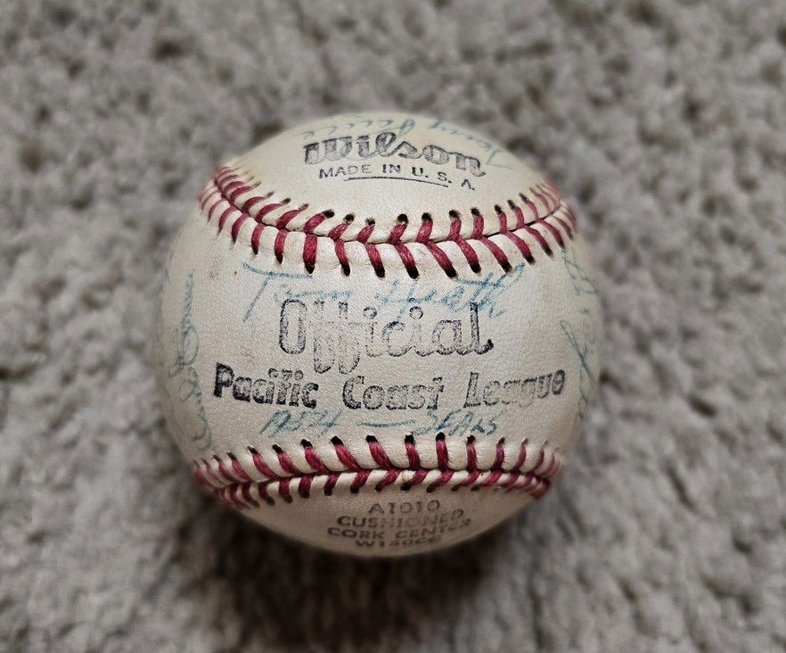 1954 San Francisco Seals Team Signed AUTO Baseball PCL Loaded with 27 Sigs