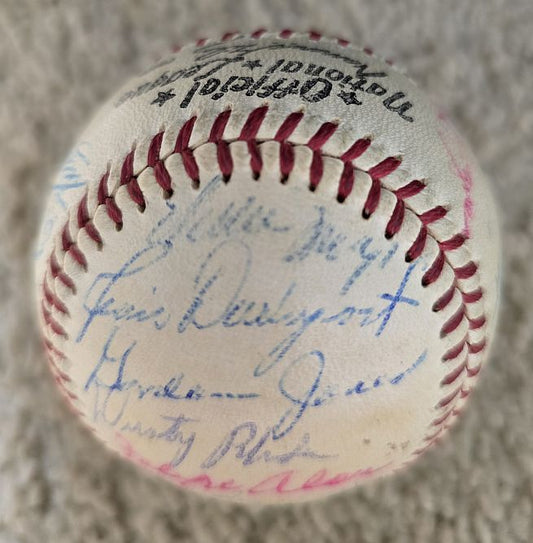 1959 San Francisco Giants Team Signed Baseball /w 27 Sigs Willie Mays