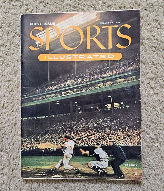 Sports Illustrated First 1st Issue 1954 Topps Baseball Cards Eddie Mathews Cover