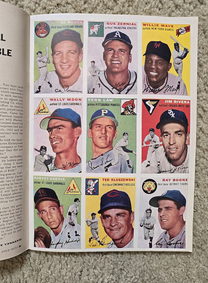 Sports Illustrated First 1st Issue 1954 Topps Baseball Cards Eddie Mathews Cover