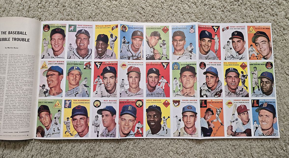 Sports Illustrated First 1st Issue 1954 Topps Baseball Cards Eddie Mathews Cover