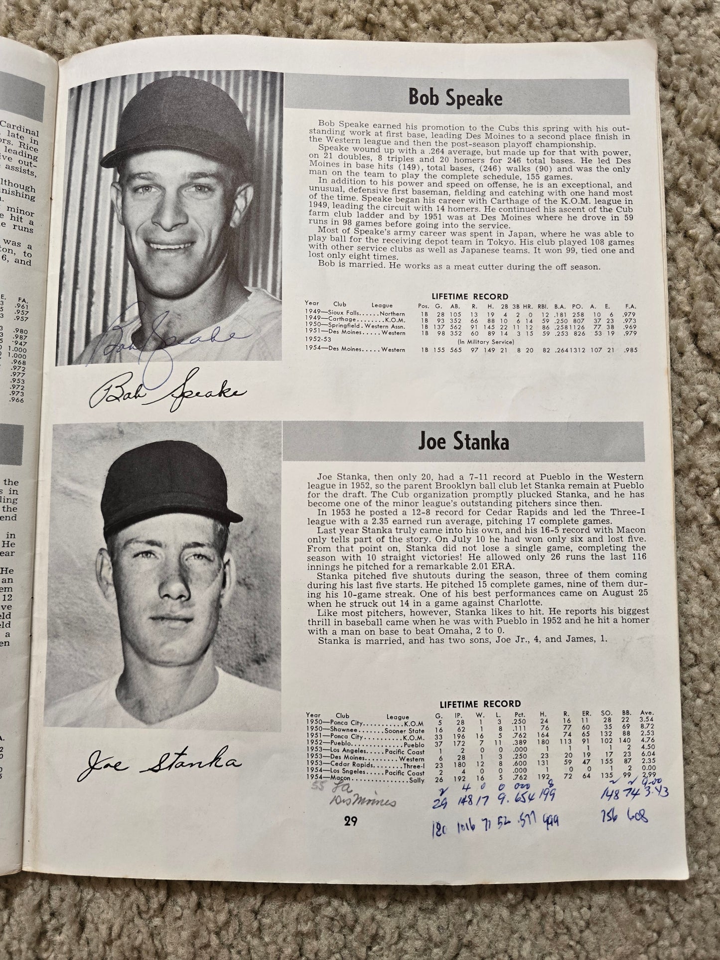 1955 Chicago Cubs Team Signed Autographed Yearbook /w 19 sigs –  Ernie Banks