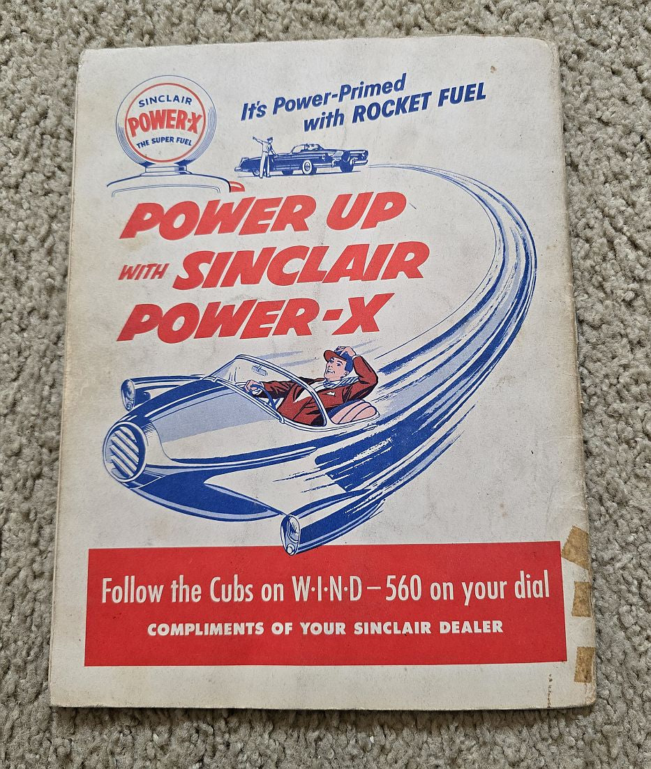 1955 Chicago Cubs Team Signed Autographed Yearbook /w 19 sigs –  Ernie Banks